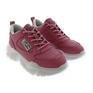 Versace Jeans Couture Women's Pink Chunky-Sole Lace-Up Sneakers